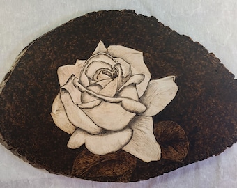 White Rose Wood Burning