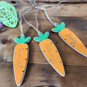 Carrot Easter Basket Tag