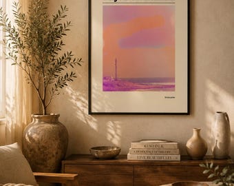 Póster minimalista con cita para imprimir, arte mural con tipografía moderna, lámina motivacional neutra para descargar.