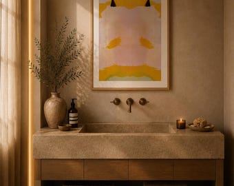 Impresión abstracta de Rorschach: Arte mural de película psicodélica (descarga digital)