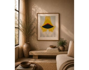 Impresión abstracta de Rorschach: Arte moderno simétrico y colorido (Descarga digital)