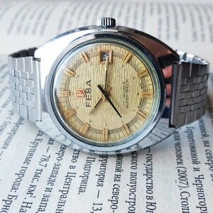 Vintage France Watch FESA   wristwatch Mens 1970&#39;s Manual Watch Mechanical Made in  France  Cal. INT 7422/3