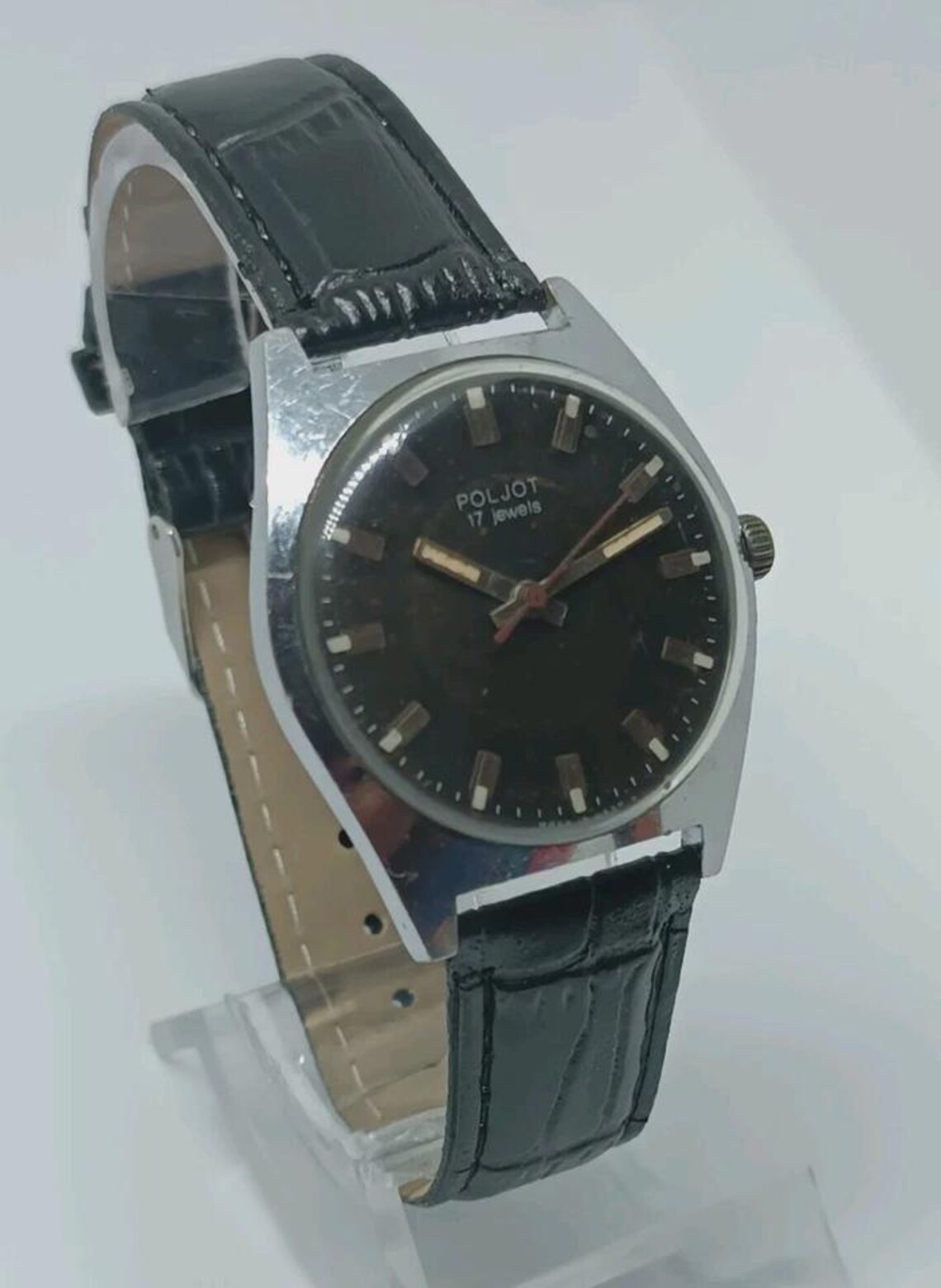 Vintage Wrist watch POLJOT  Mechanical  Men's Soviet Watch. USSR 1970s, photo 3 sur 5