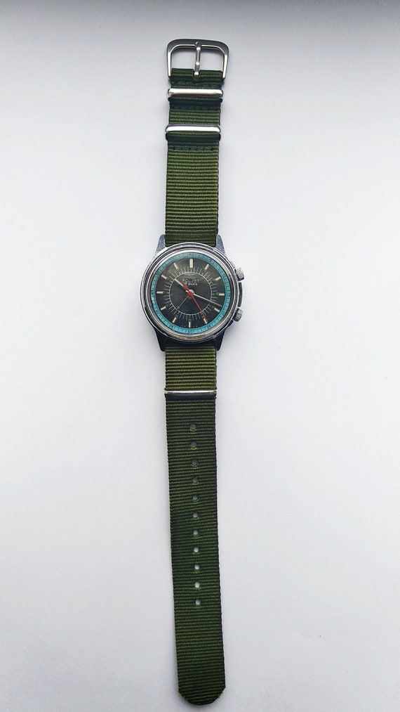 VINTAGE  Wrist Watch POLJOT  Alarms Soviet  Mecha… - image 9