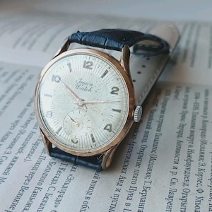 Vintage Watch JMAN Mechanical Men&#39;s Wristwatch cal. (AS 1130) SWISS 1950&#39;s Gold Plated