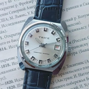 Vintage Watch TRICE Mechanical Wrist Watch  Mens SWISS Made 1970&#39;s