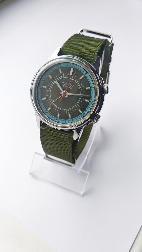 VINTAGE  Wrist Watch POLJOT  Alarms Soviet  Mecha… - image 3