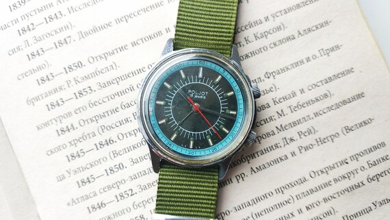VINTAGE  Wrist Watch POLJOT  Alarms Soviet  Mecha… - image 2