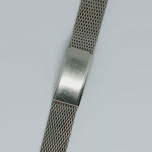 Vintage Watch Bracelet  Stainless Steel MILANO USSR Watch 1970&#39;s 16mm used RARE
