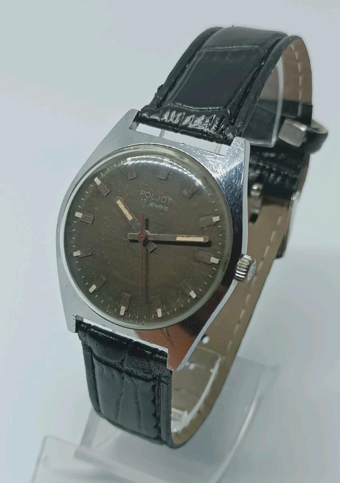 Vintage Wrist watch POLJOT  Mechanical  Men's Soviet Watch. USSR 1970s, photo 2 sur 5