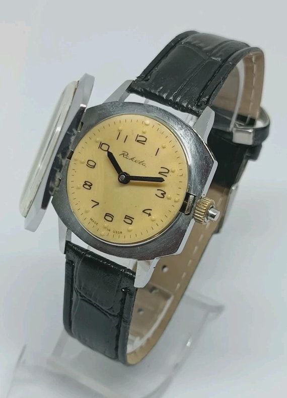 Watch RAKETA Vintage Watch for the Blind Mechanical Soviet Men's Wristwatch 1970's