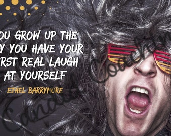 Laugh At Yourself- Computer Wallpaper/Printable