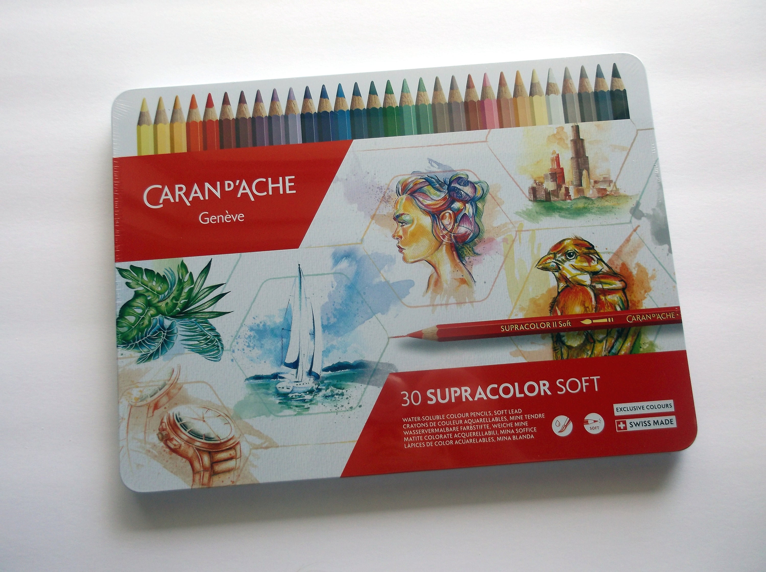 Caran d'Ache Pencils Supracolor Watercolor - Tin Case - 30