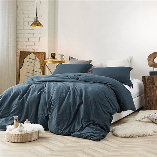 Washed Cotton Duvet Cover Queen Full 