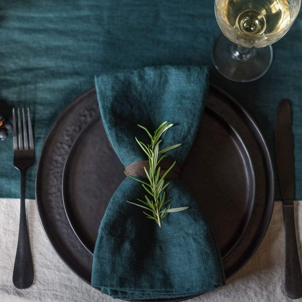 Emerald Green Napkins Etsy