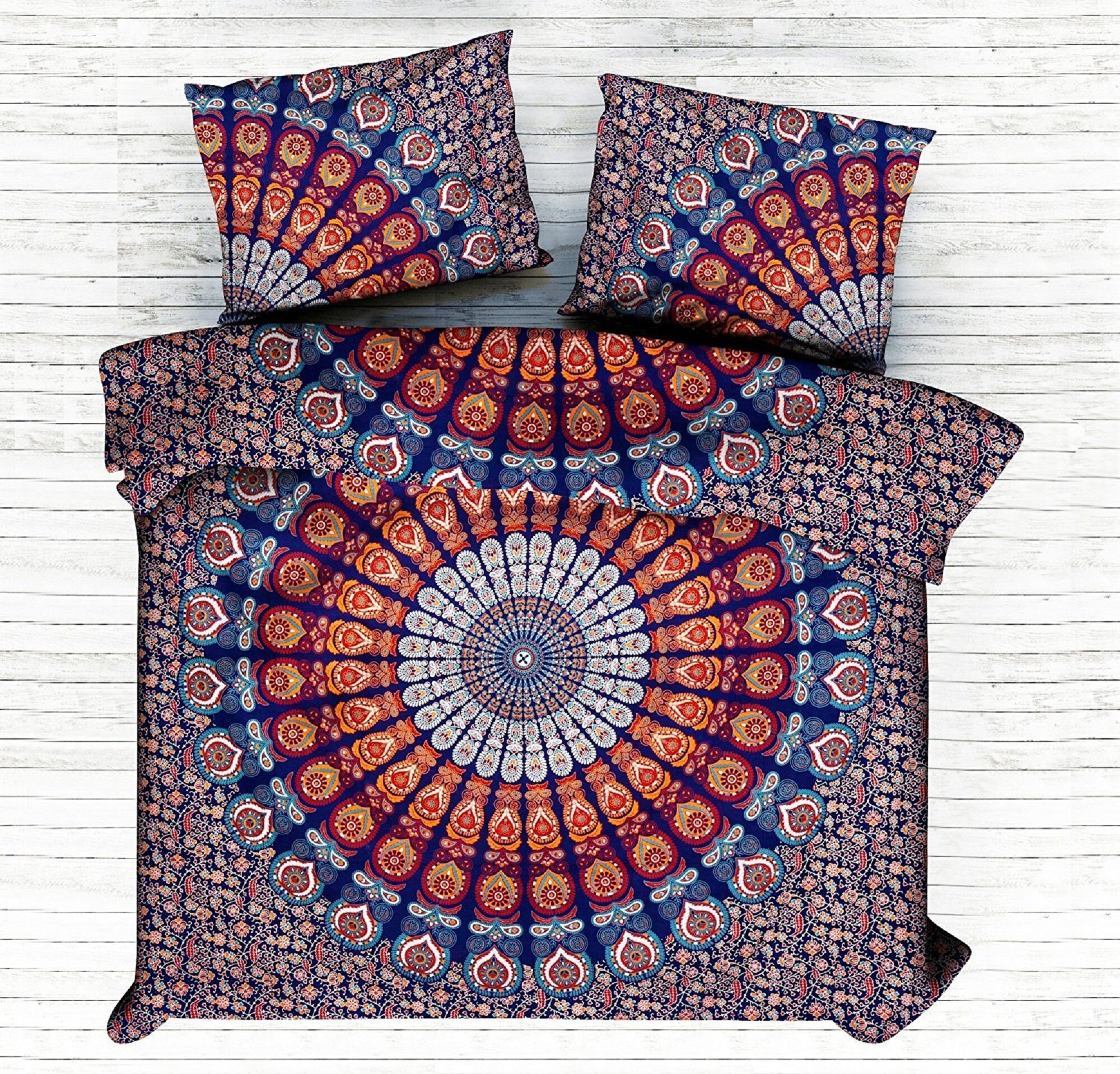 Indian Cotton Mandala Duvet Cover Cal.King/Queen/Full/Twin Etsy