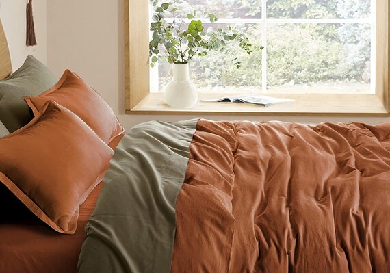 rust duvet set