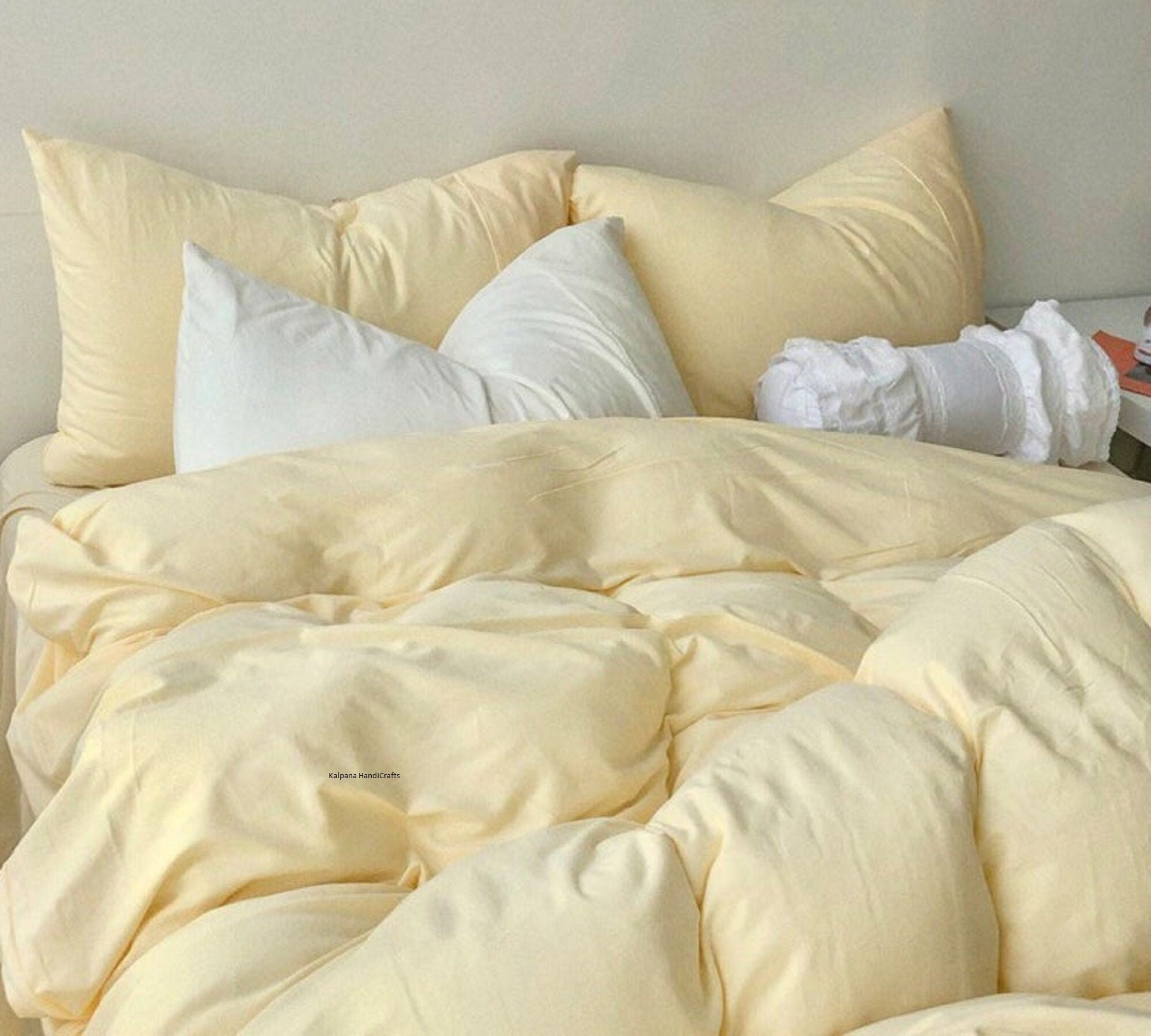 Yellow Pastel Bedding Set Yellow Queen Duvet Cover Queen Bedding Sets…