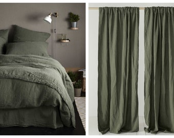 Olive Green Shower Curtain - Etsy