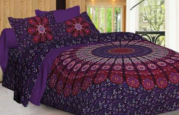 Bedding Set King Size Quilt Duvet Cover Mandala Hippie Gypsy Indian Cover New