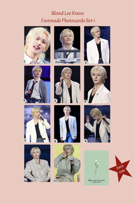 Stray Kids Blond Lee Know Set 1 - Etsy