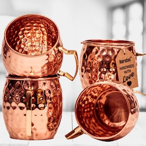 Handmade Hammered Copper Moscow Mule Mug (18oz/530ml)