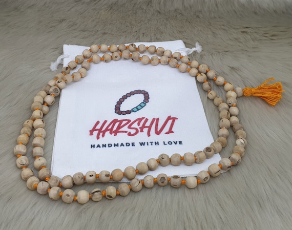 Tulsi Mala 8mm Round Beads Tulasi Holy Basil Hinduism Japa Mala