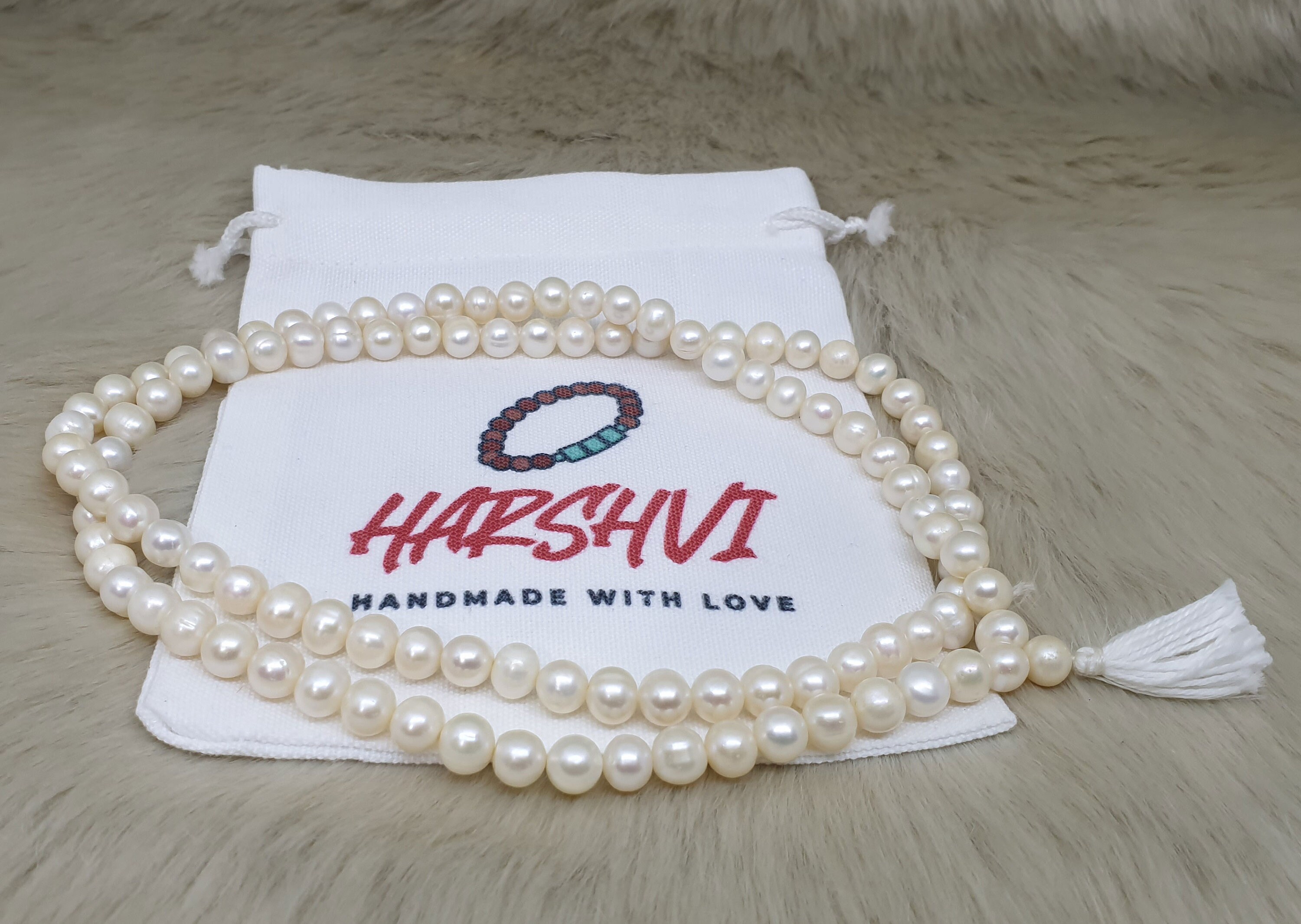 Moti 8mm Beads Mala Necklace 1081 