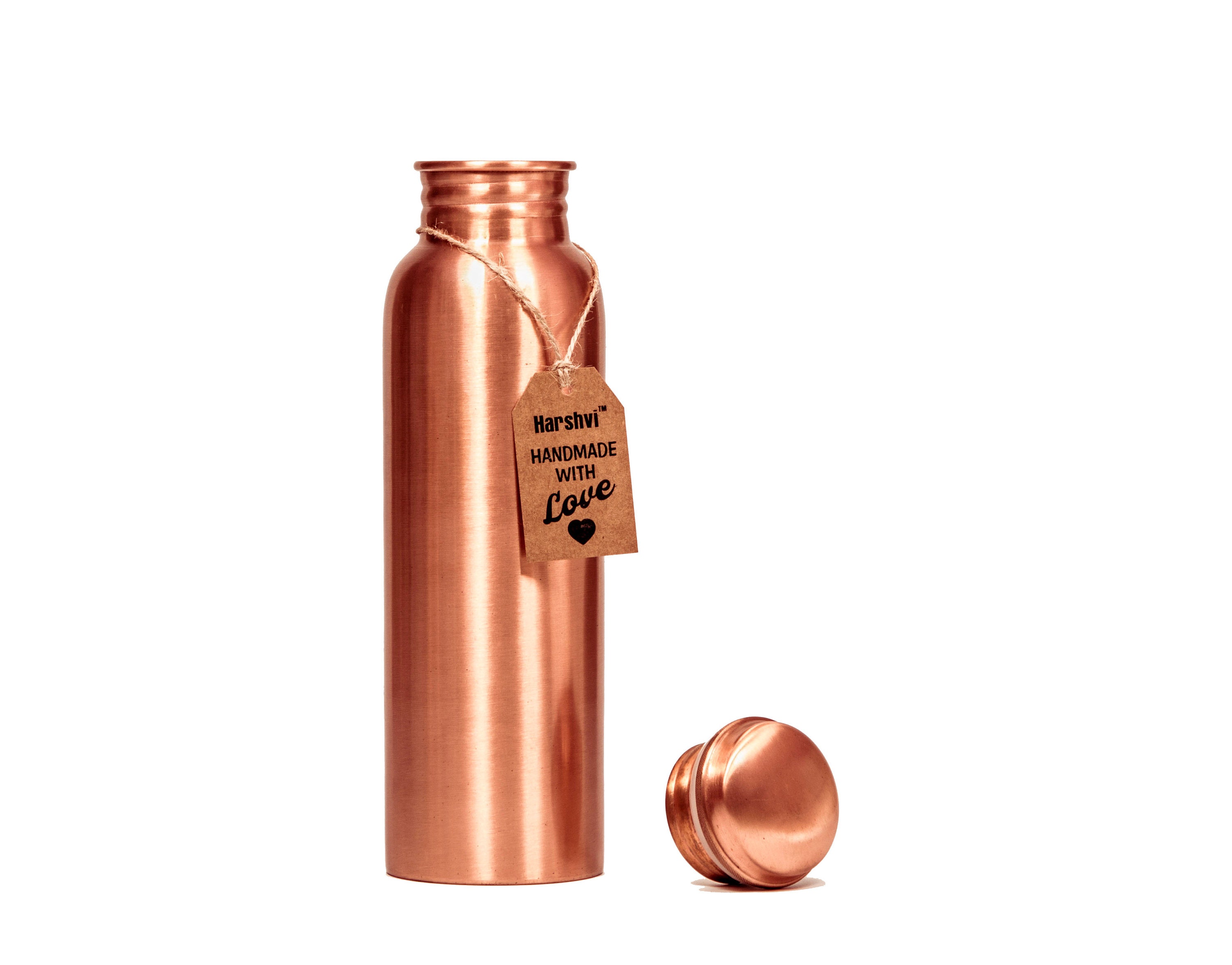 Handcrafted Copper Water Bottle: Ayurvedic Yoga, Leak Proof (950ml