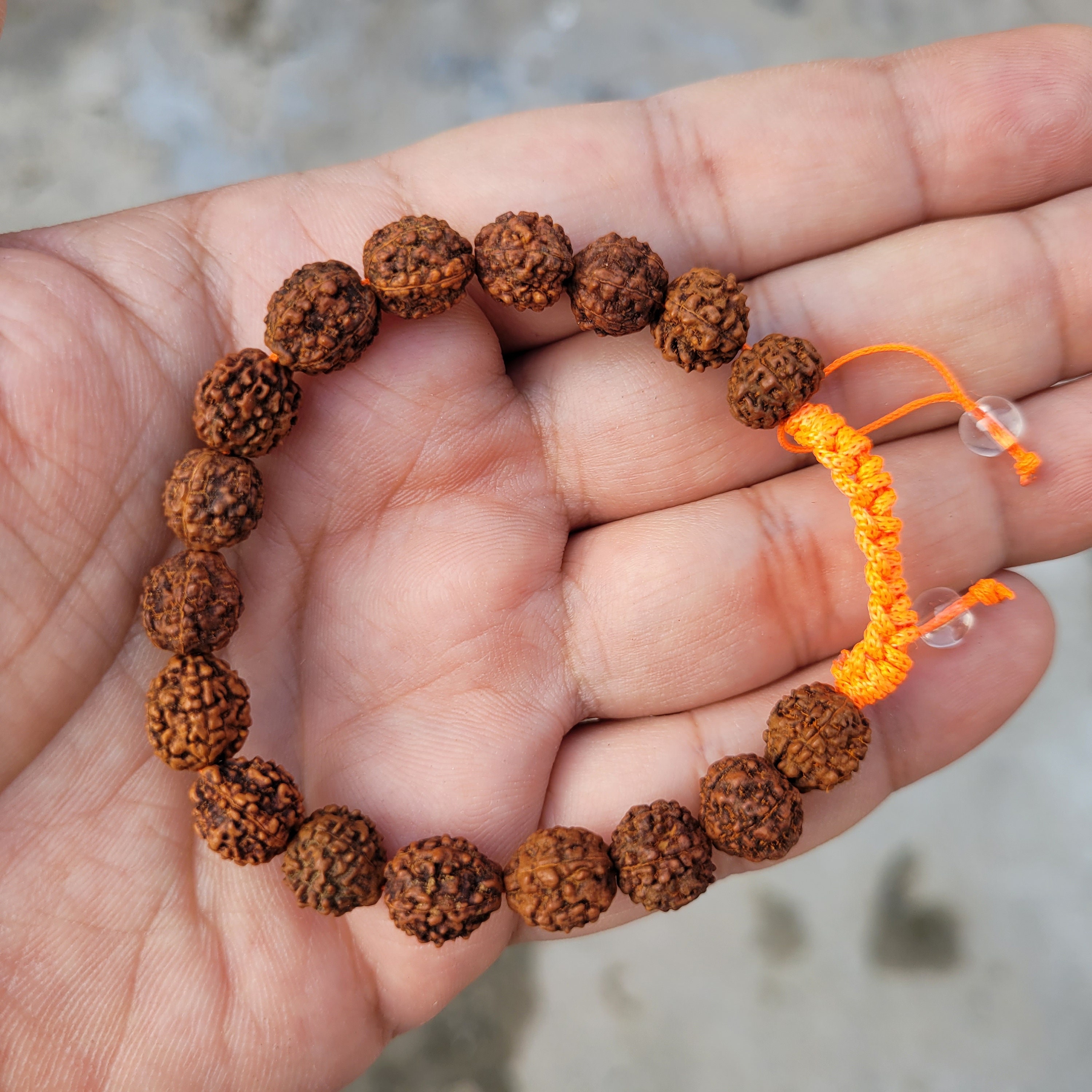 Buy Rudraksha Bracelet 7-8 Mm 27 Beads Prayer Mala, Rudraksha Mala Bracelet,  Rudraksha Wrist Mala Elastic Japa Bracelet, Prayer Hindu Bracelet Online in  India - Etsy