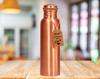 Handcrafted Copper Water Bottle: Ayurvedic Yoga, Leak Proof (950ml)