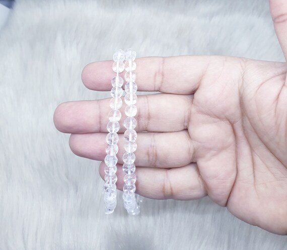 CRYSTAL SPAK QUARTZ HALSKETTE 108 + 1 SPHATIK JAPA MALA