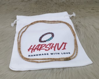 Handmade Tulsi Kanthi Mala: Holy Basil Hindu Necklace