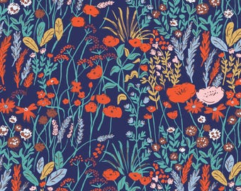 Meadow in Dark Blue (228743) | House Mouse | Louise Cunningham | Cloud9 | fcdzwa - fd7mkn - fsr5m