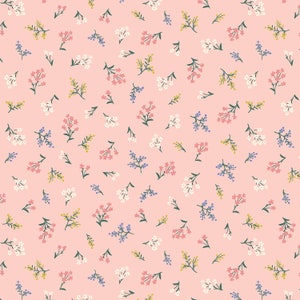 Petites Fleures in Blush (rp403-bl3) | Strawberry Fields | Rifle Paper Co | Cotton+Steel | fc7681 - fdbyae - fs4w0