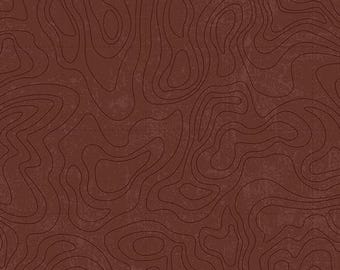 Topographic in Brown (c13293-brown) | National Parks | Anderson Design Group | Riley Blake | fcy709 - fd9gp6 - fs7uw