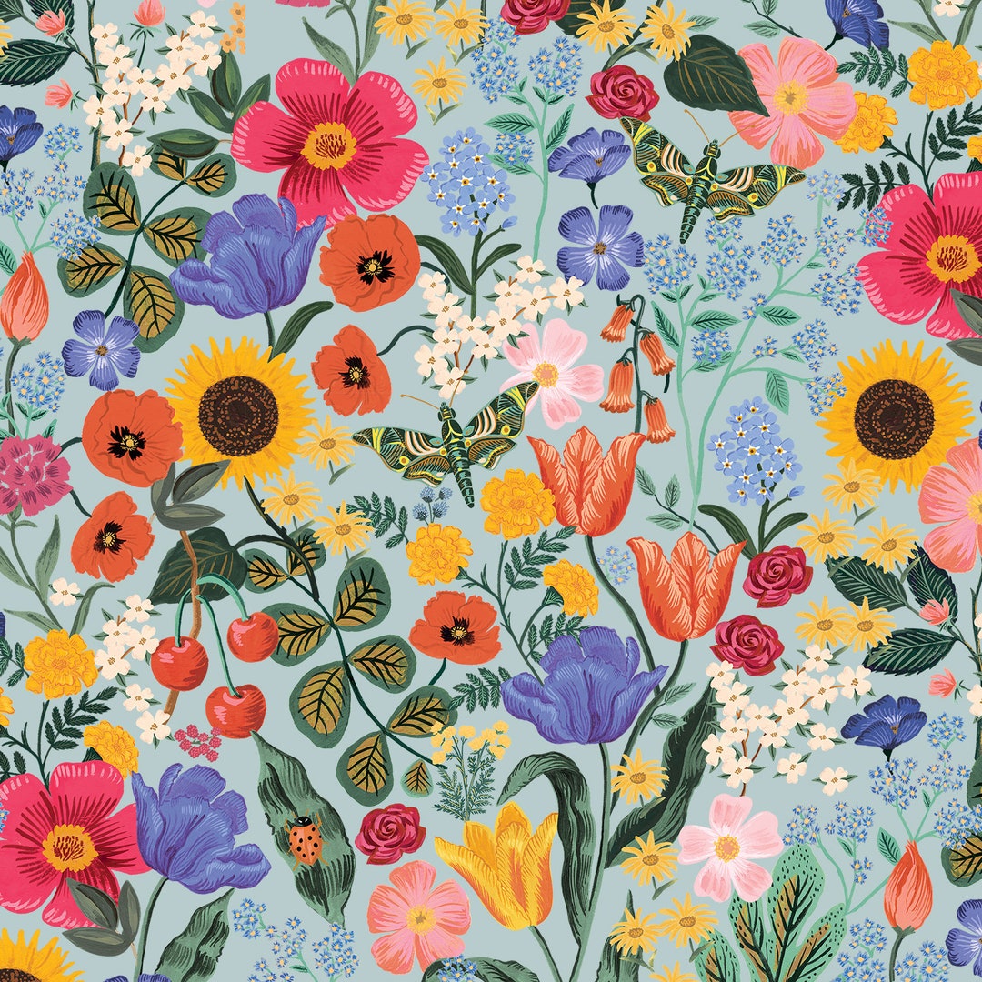 Blossom in Light Blue rp1100-lb1d Curio Rifle Paper Co Cottonsteel Fcz1b4 Fdbyae Fs4w0 - Etsy Blossom in Light Blue rp1100-lb1d Curio Rifle Paper Co Cottonsteel Fcz1b4 Fdbyae Fs4w0 - Etsy