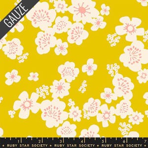 Hana Double Gauze in Golden Hour (rs1128 13dg) | Paper Cuts 2 | Rashida Coleman Hale | Ruby Star Society | fc6bgu - fd1qra - fszbr