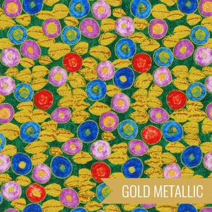 Jewels in Multi Metallic (srkm-21351-205) | Gustav Klimt | Robert Kaufman | fchl2g - fdn3tq - fssd0