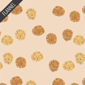 Lush Lions Snug Flannel in Warm (f11809) | Art Gallery Flannel | AGF Studio | Art Gallery | fctcx6 - fdj2tk - fs5m9