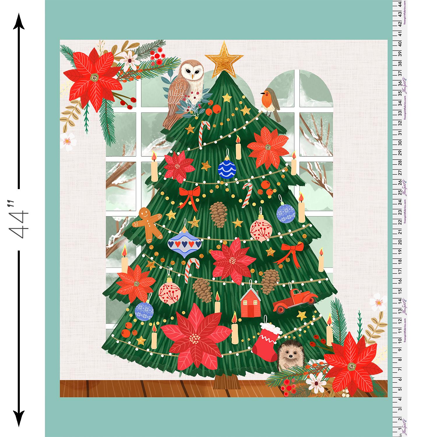 Panneau de Noël douillet en multicolore (pwmc093.xpanel) | Cabane de Noël | Mia Charro | Esprit libre | fczbxm - fdk6ja - fsgyr