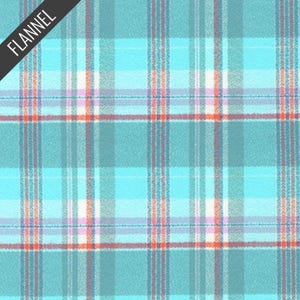 Mammoth Junior Shadow Plaid Flannel in Aqua (srkf-20539-70) | Mammoth Junior Flannel | RK House of Flannel | Robert Kaufman | fcw0m2 - fdq2v