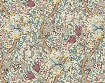 Golden Lily in Dusk (pwwm028.dusk) | The Classics | The Original Morris & Co | Free Spirit | fcebcx - fdxfen - fsgyr
