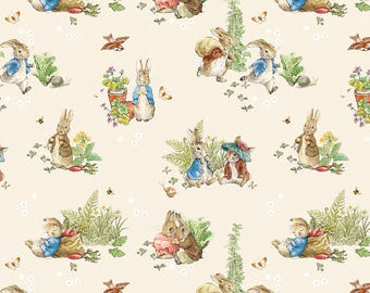 Main in Cream (cd17250-cream) | Peter Rabbit and Benjamin Bunny | Riley Blake Designs | Riley Blake | fc423k - fdqkzd - fs7uw