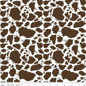 Cow Patches in Brown (c18233-brown) | The Homestead | Tara Reed | Riley Blake | fc9kwq - fd316u - fs7uw