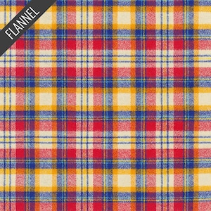 Mammoth Junior Bright Check Flannel in Goldfish (srkf-21378-369) | Mammoth Junior Flannel | RK House of Flannel | Robert Kaufman | fcw0m2 -
