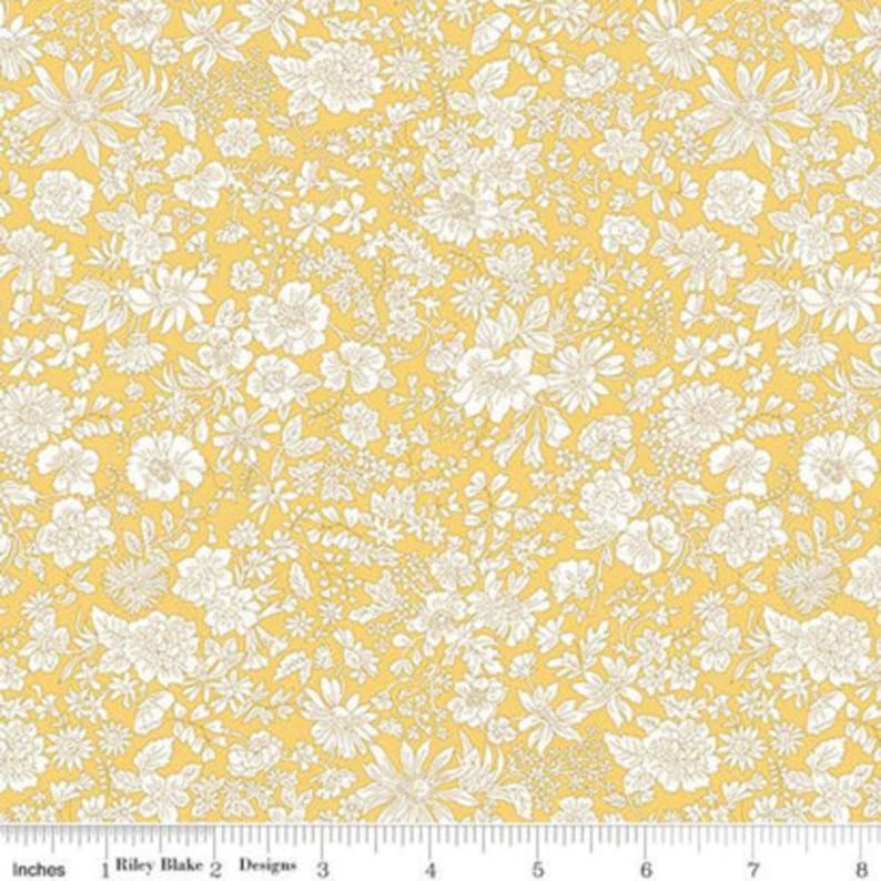 Emily Belle in Sunshine Yellow (01666401a) | Emily Belle | Liberty Fabrics | Riley Blake | fcy6p4 - fdjb6r - fs7uw Bild 1