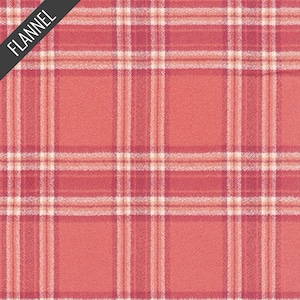 Mammoth Organic Modern Tartan Plaid in Brick (srkf-20084-114) | Mammoth Organic Flannels | RK House of Flannel | Robert Kaufman | fcs9tv - f