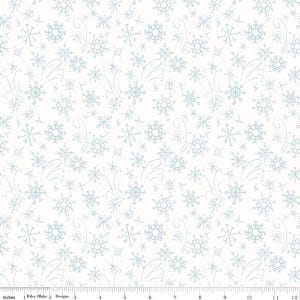 Snowflakes in Snowy (c16454-snowy) | Santa&#39;s Tree Farm | Lisa Audit | Riley Blake | fcvnx5 - fd7uq0 - fs7uw