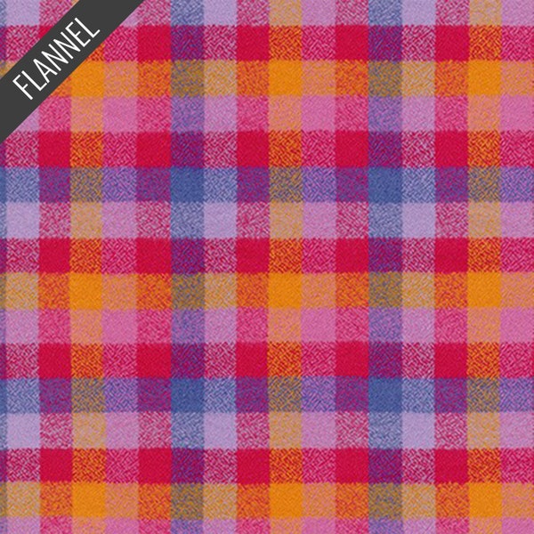 Mammoth Junior Check Plaid Flannel in Lupine (srkf-19843-250) | Mammoth Junior Flannel | Robert Kaufman | fcw0m2 - fdn3tq - fssd0